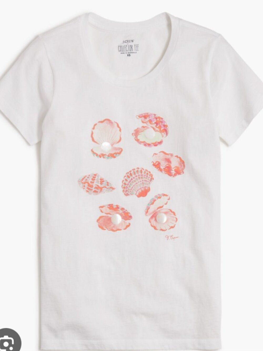 J.CREW Factory Collector Tee – IGlam Clams Graphic Tee - XL - NWT